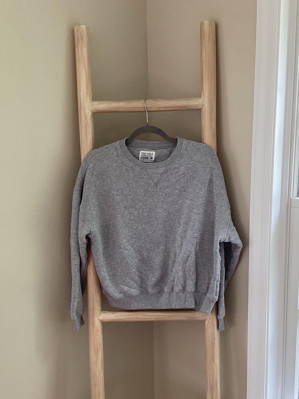 American Eagle Outfitters Gray Crewneck Sweatshirt